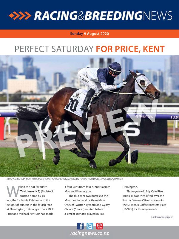 NZ Racing and Breeding News – 09 August 2020