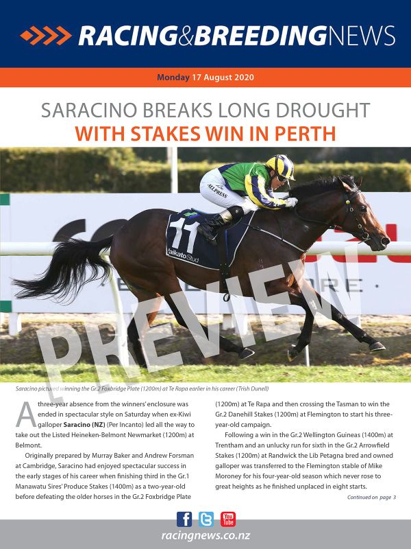 NZ Racing and Breeding News – 17 August 2020