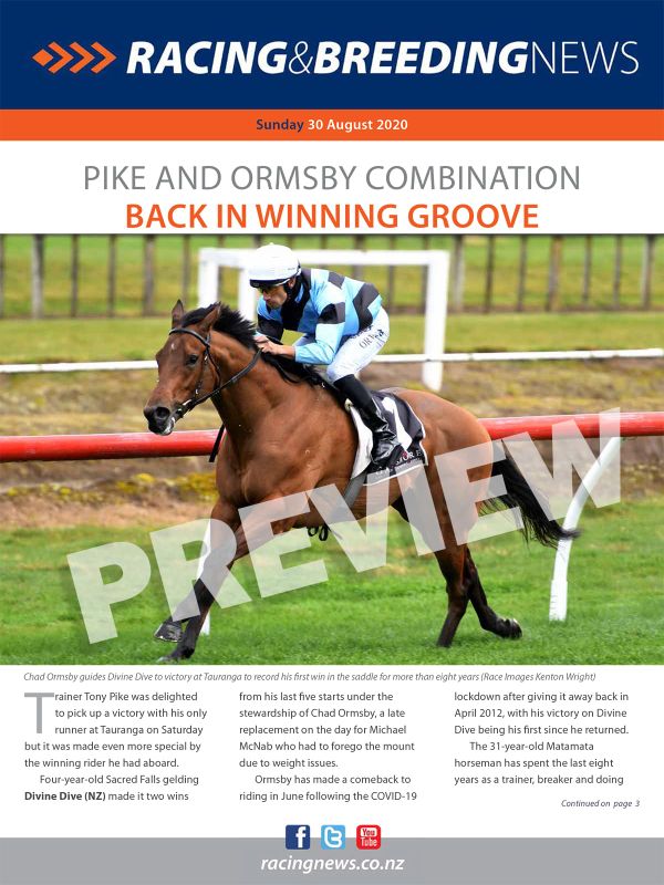 NZ Racing and Breeding News – 30 August 2020