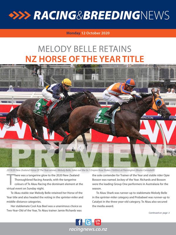 NZ Racing and Breeding News – 12 October 2020