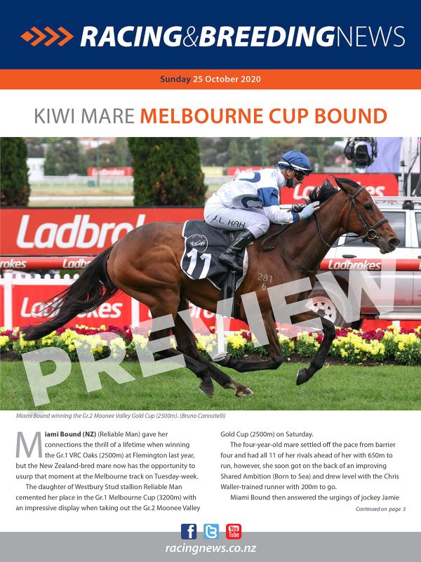 NZ Racing and Breeding News – 25 October 2020