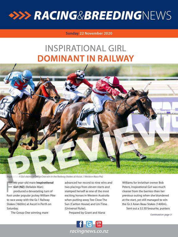 NZ Racing and Breeding News – 22 November 2020