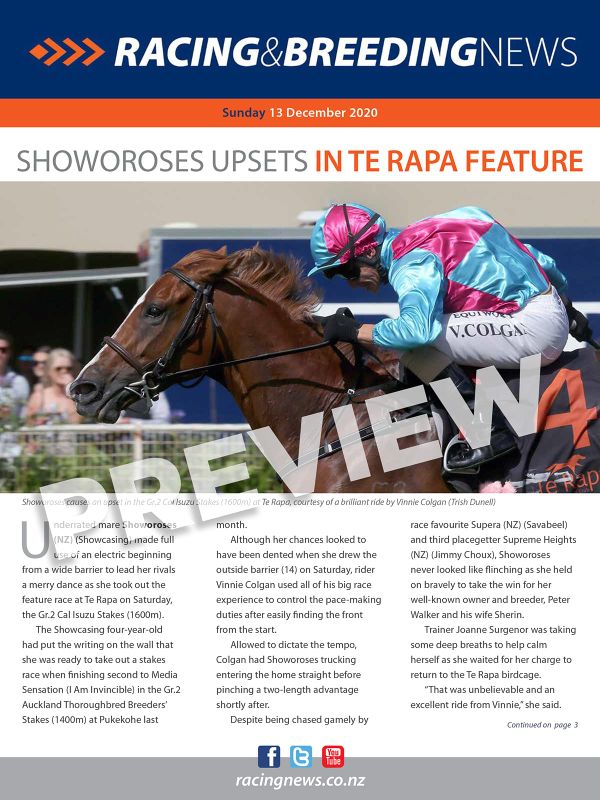 NZ Racing and Breeding News – 13 December 2020