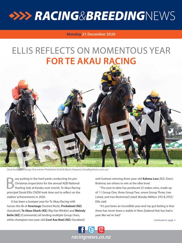 NZ Racing and Breeding News – 21 December 2020