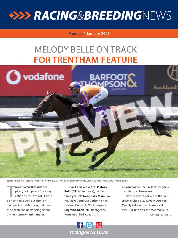 NZ Racing and Breeding News – 04 January 2021