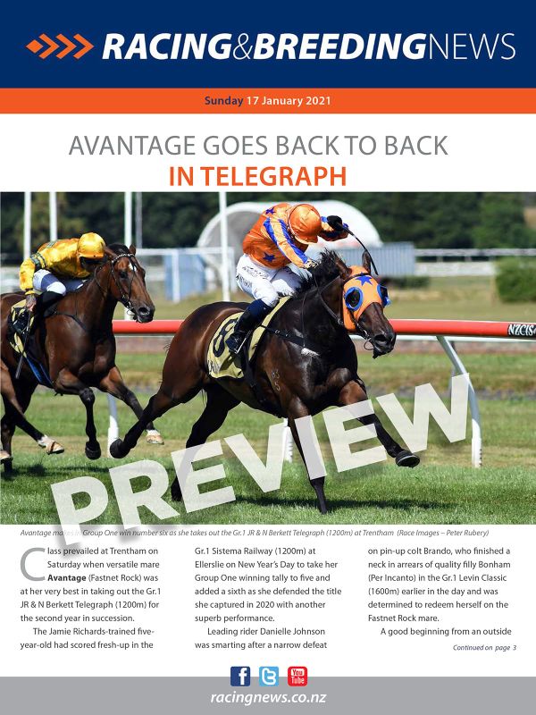 NZ Racing and Breeding News – 17 January 2021