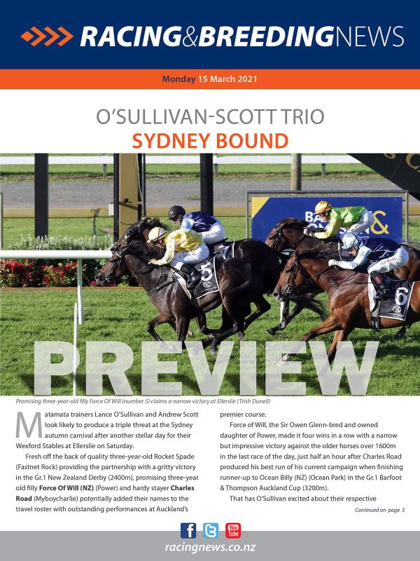 NZ Racing and Breeding News – 15 March 2021