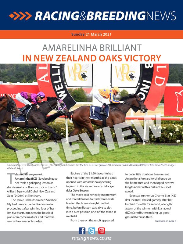NZ Racing and Breeding News – 21 March 2021