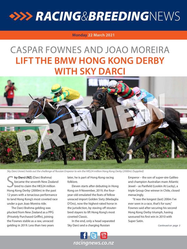 NZ Racing and Breeding News – 22 March 2021