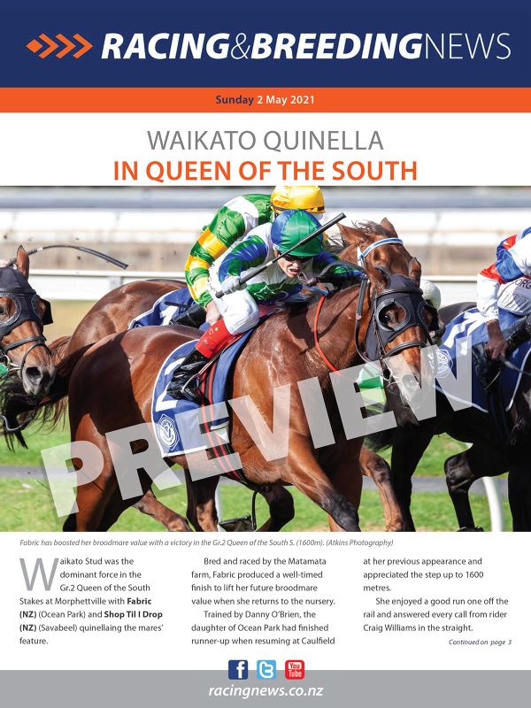 NZ Racing and Breeding News – 02 May 2021