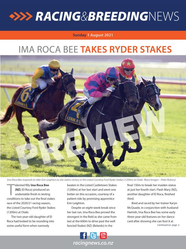 NZ Racing and Breeding News – 01 August 2021