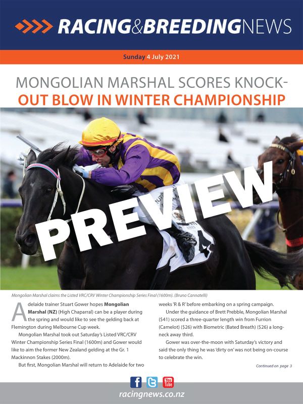 NZ Racing and Breeding News – 04 July 2021