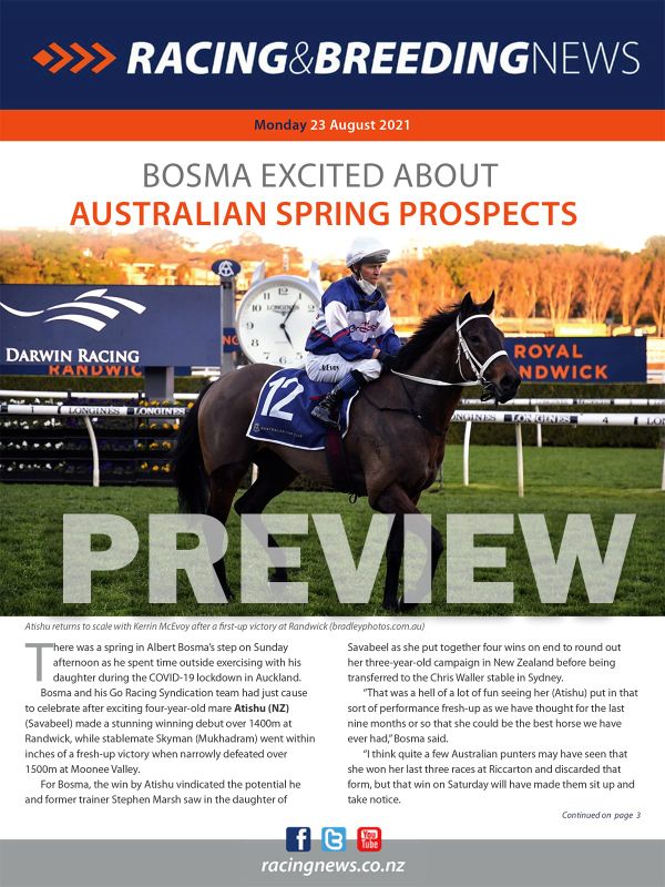 NZ Racing and Breeding News – 23 August 2021