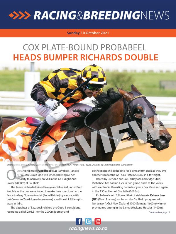 NZ Racing and Breeding News – 10 October 2021