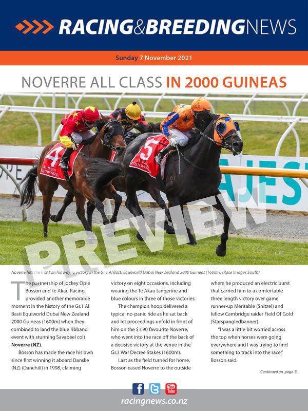 NZ Racing and Breeding News – 07 November 2021