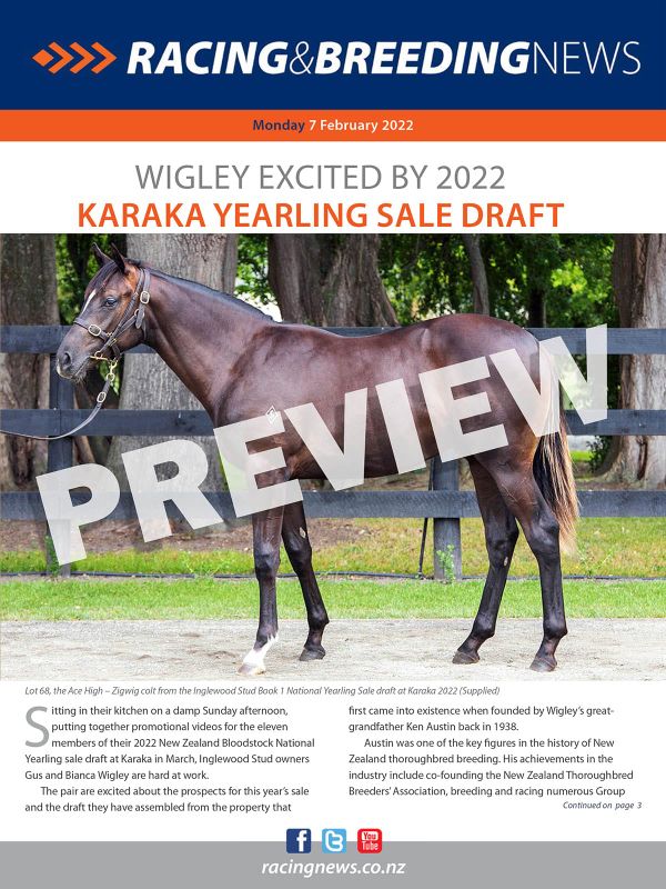 NZ Racing and Breeding News – 07 February 2022