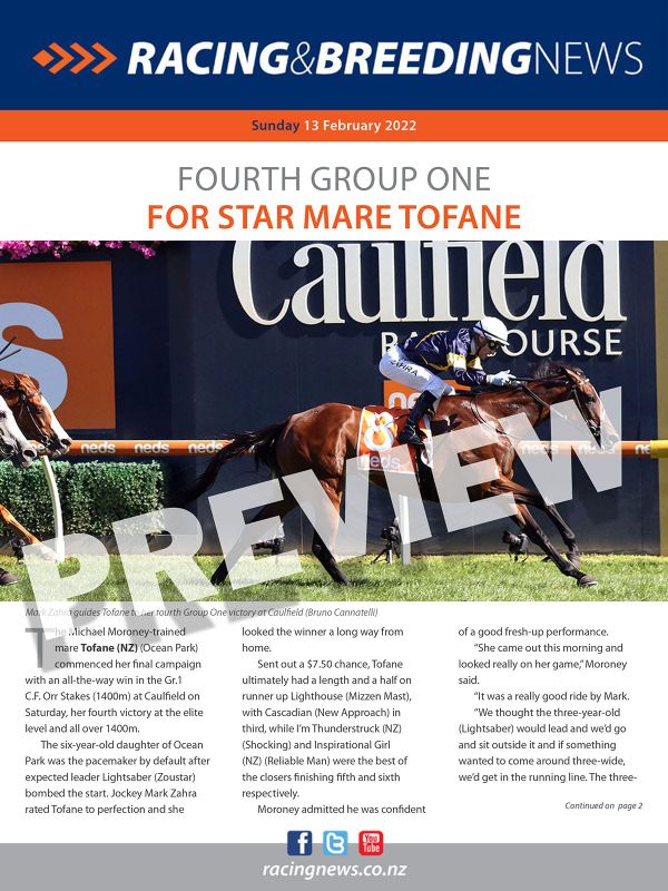 NZ Racing and Breeding News – 13 February 2022