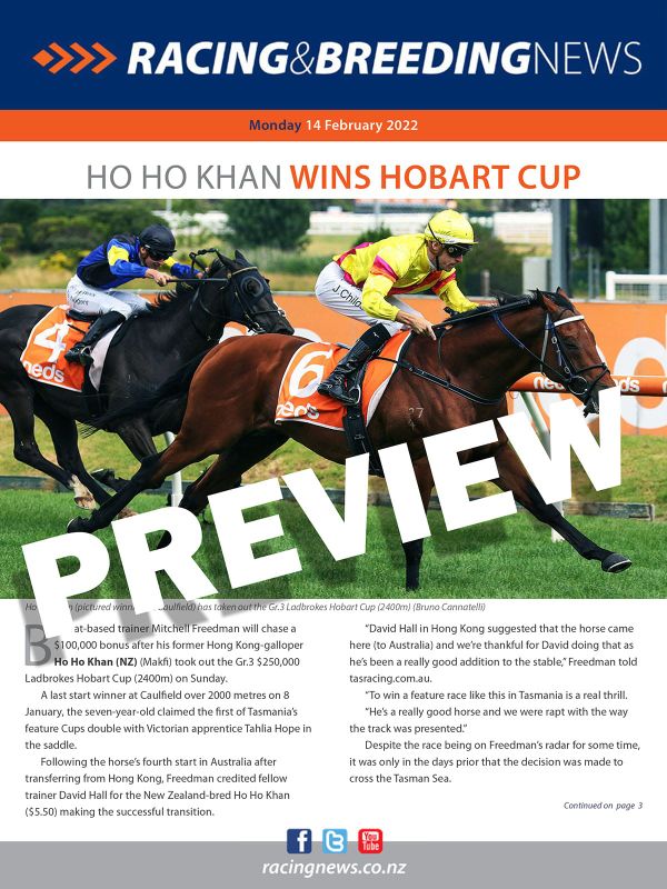 NZ Racing and Breeding News – 14 February 2022