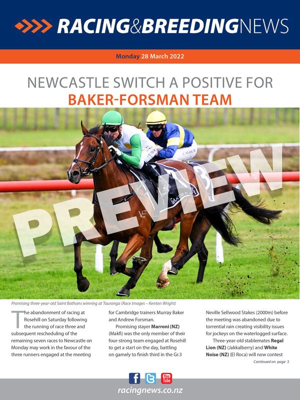 NZ Racing and Breeding News – 28 March 2022