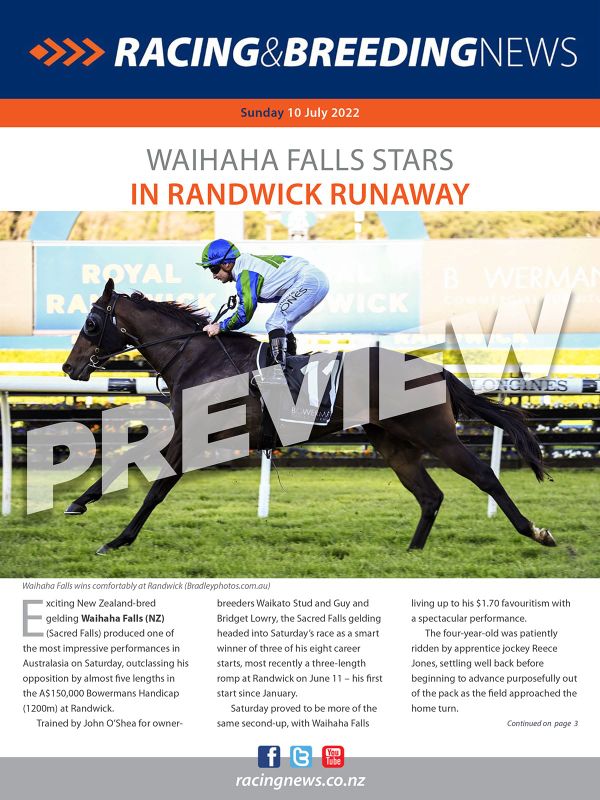 NZ Racing and Breeding News – 10 July 2022