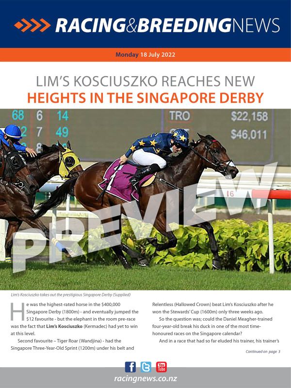 NZ Racing and Breeding News – 18 July 2022