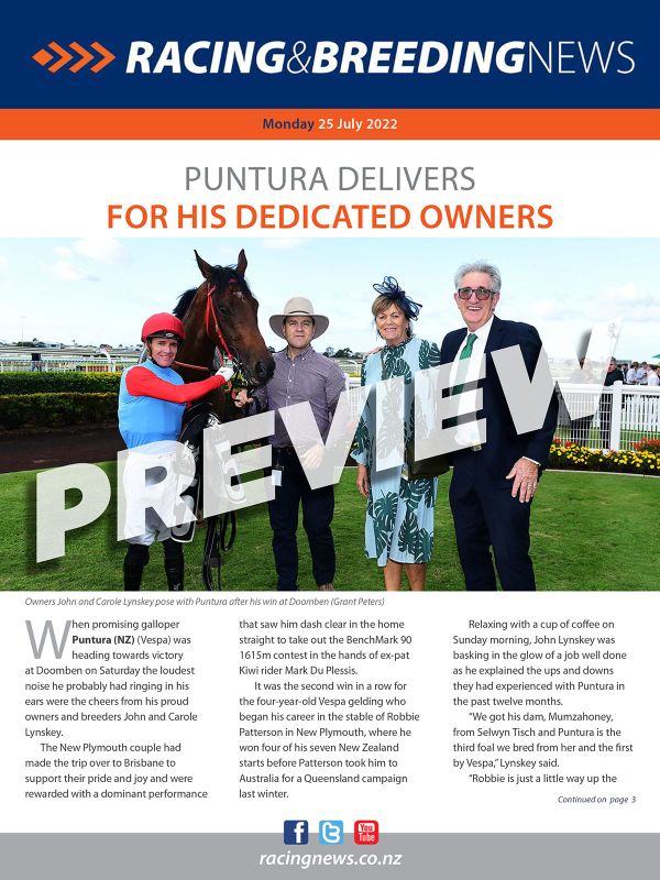 NZ Racing and Breeding News – 25 July 2022