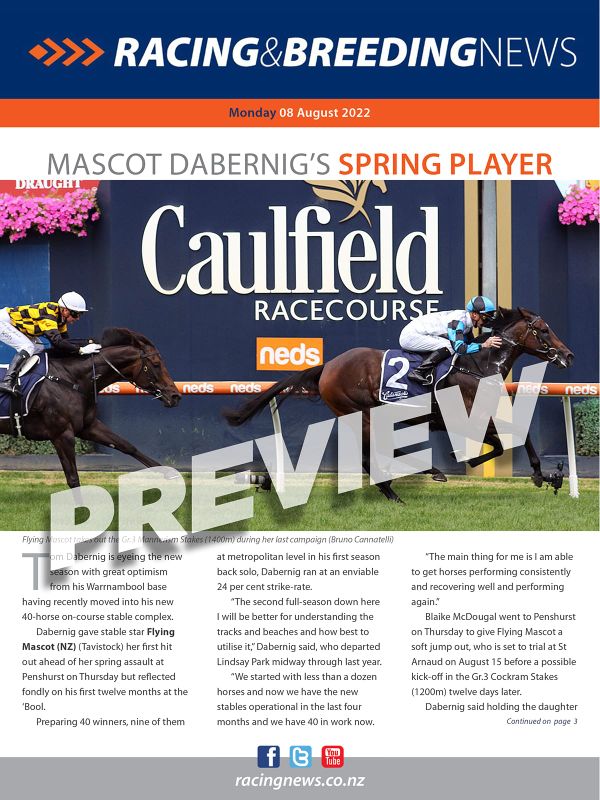 NZ Racing and Breeding News – 08 August 2022