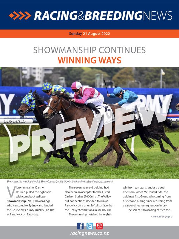 NZ Racing and Breeding News – 21 August 2022