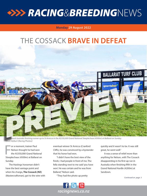 NZ Racing and Breeding News – 29 August 2022