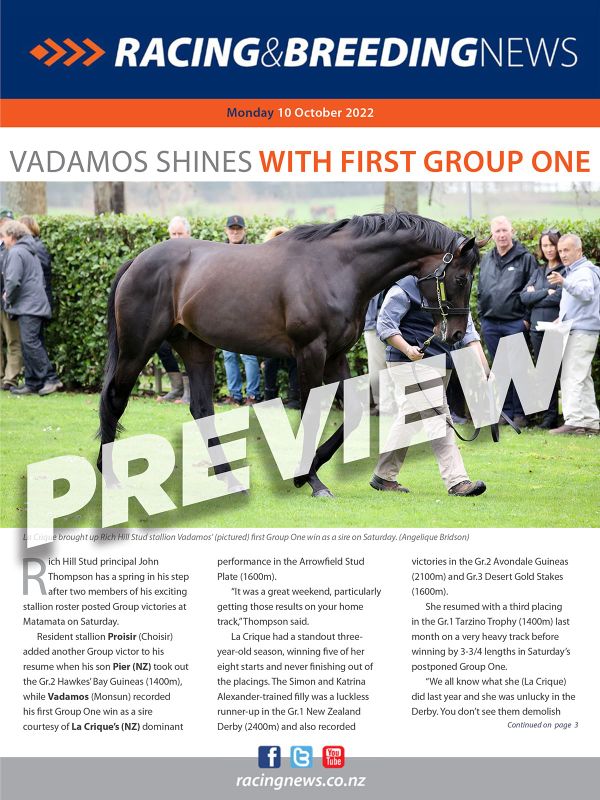NZ Racing and Breeding News – 10 October 2022