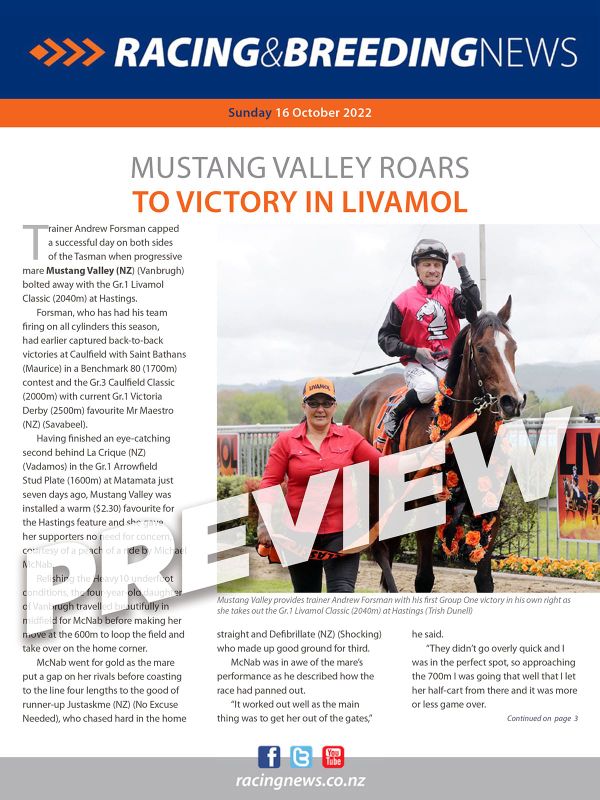 NZ Racing and Breeding News – 16 October 2022