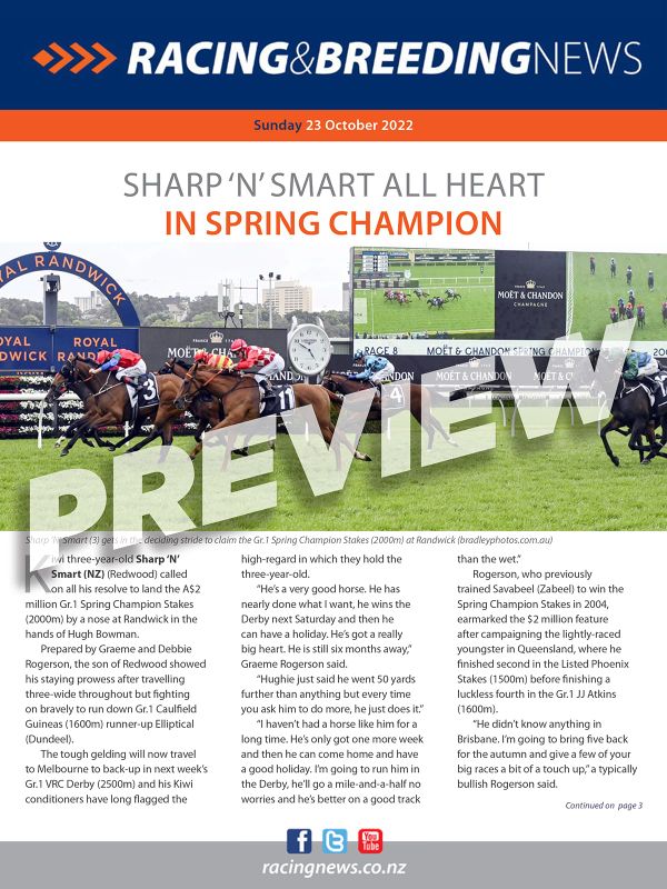NZ Racing and Breeding News – 23 October 2022