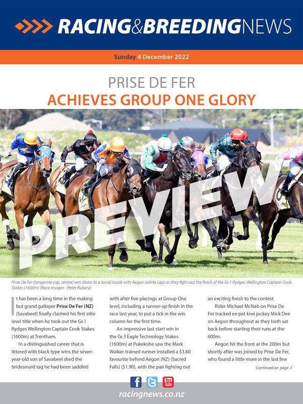NZ Racing and Breeding News – 04 December 2022