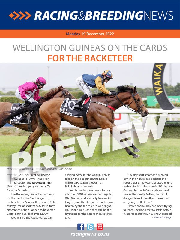 NZ Racing and Breeding News – 19 December 2022