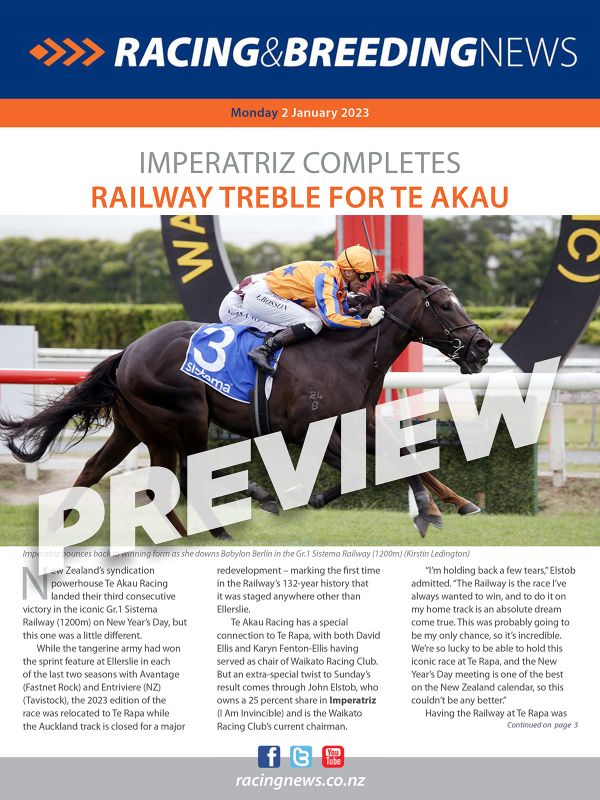 NZ Racing and Breeding News – 02 January 2023