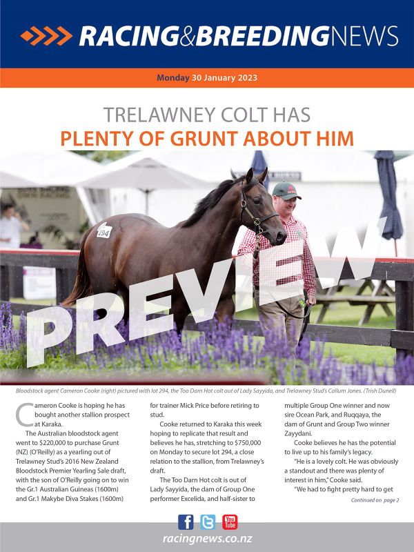 NZ Racing and Breeding News – 30 January 2023