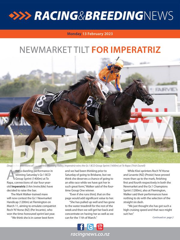 NZ Racing and Breeding News – 13 February 2023