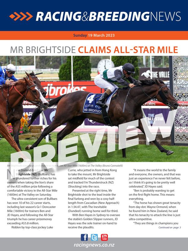 NZ Racing and Breeding News - 19 March 2023