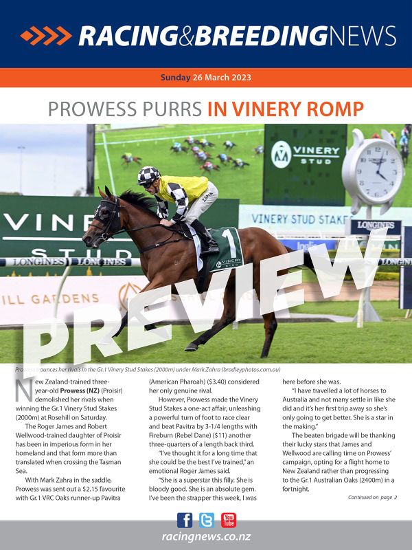 NZ Racing and Breeding News – 26 March 2023