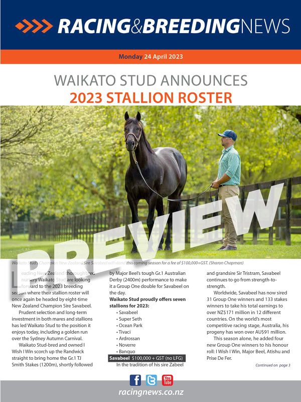 NZ Racing and Breeding News – 24 April 2023