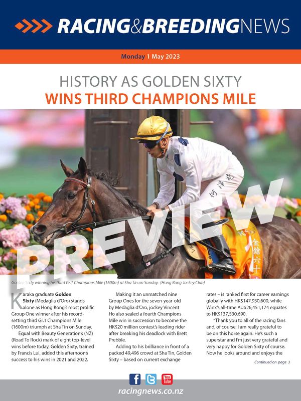 NZ Racing and Breeding News – 01 May 2023