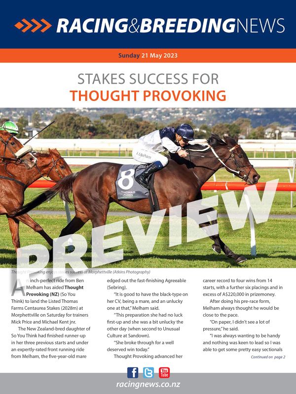 NZ Racing and Breeding News – 21 May 2023