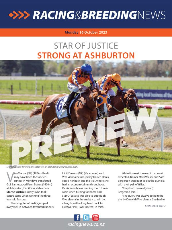 NZ Racing and Breeding News – 16 October 2023