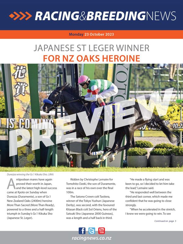 NZ Racing and Breeding News – 23 October 2023
