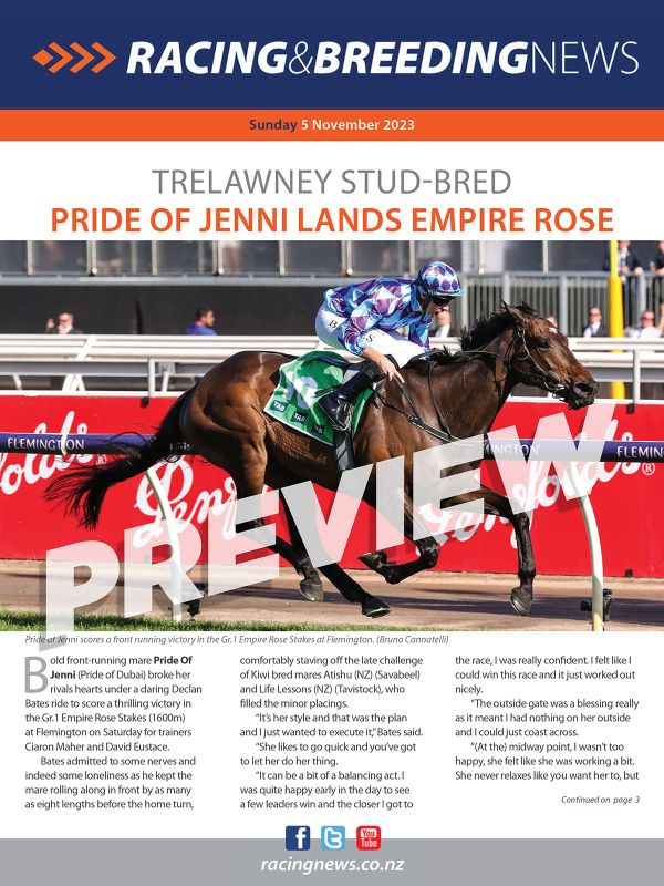 NZ Racing and Breeding News – 05 November 2023