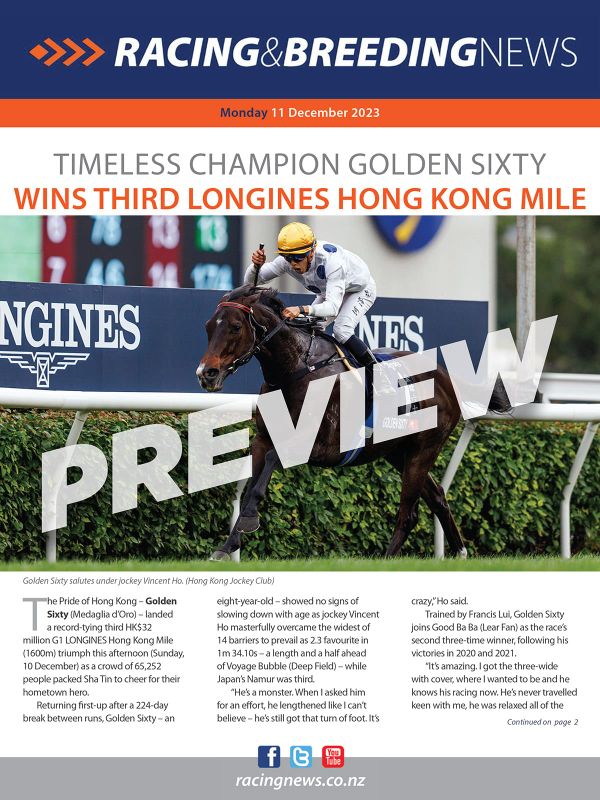 NZ Racing and Breeding News – 11 December 2023