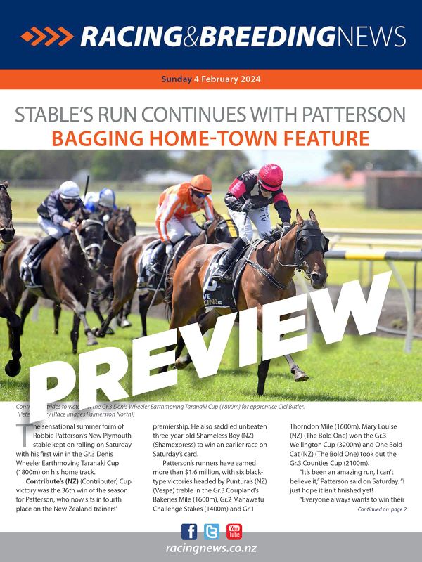 NZ Racing and Breeding News – 04 February 2024