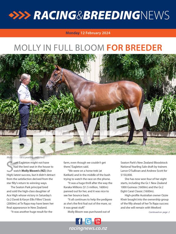 NZ Racing and Breeding News – 12 February 2024