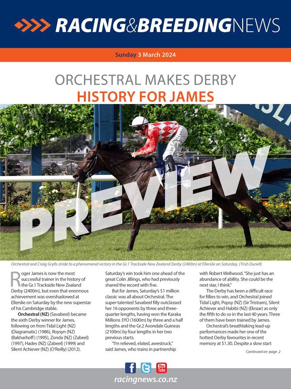 NZ Racing and Breeding News – 03 March 2024