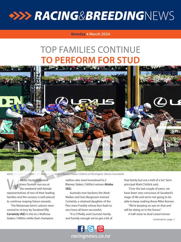 NZ Racing and Breeding News – 04 March 2024
